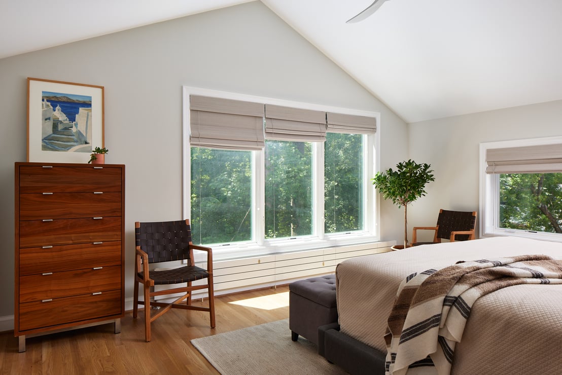 home remodel and addition in chevy chase with cozy upstairs bedroom