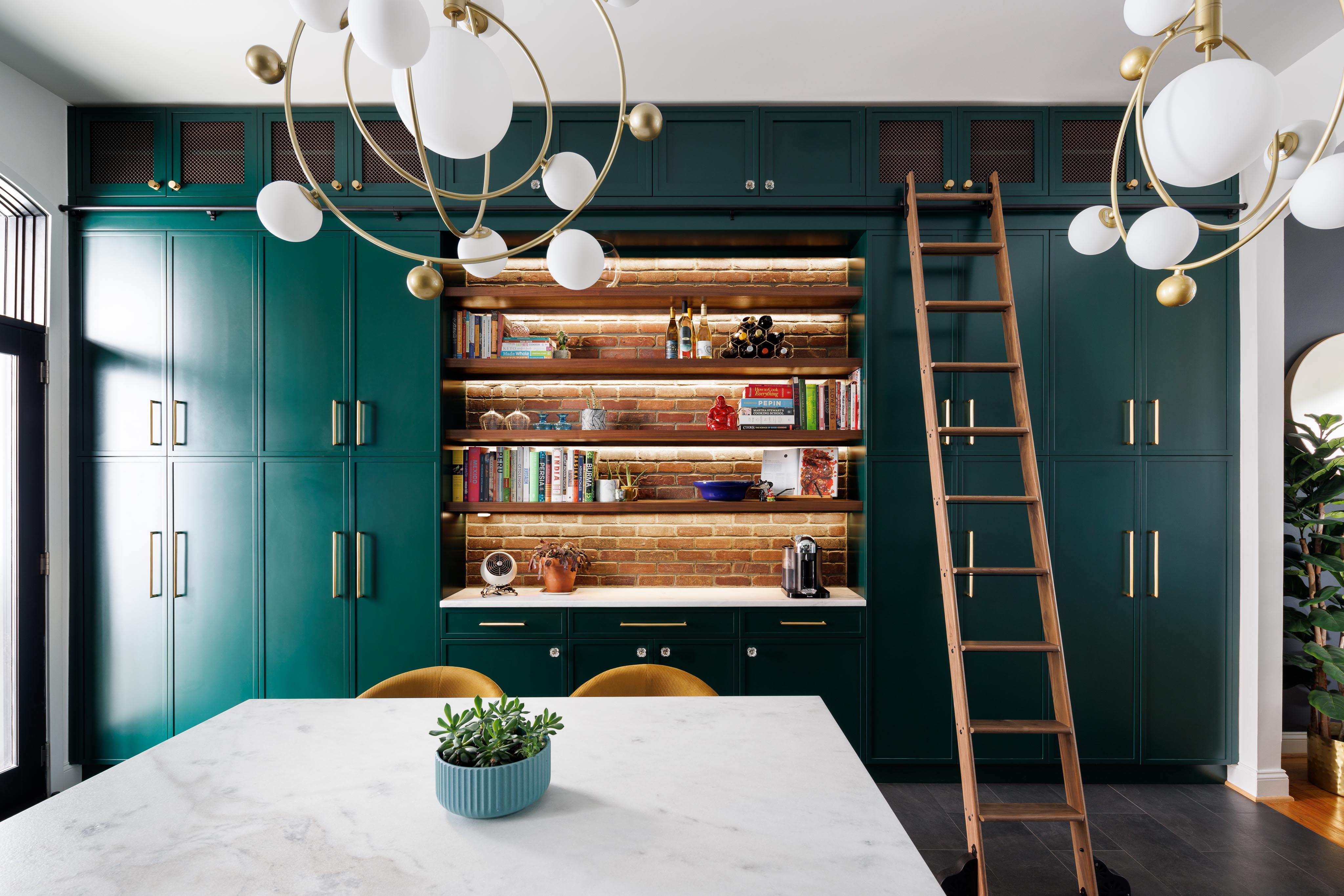 Emerald Green Kitchen Remodel in Shaw, Washington, DC