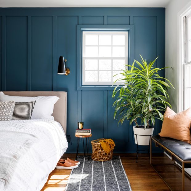 Contemporary Bedroom + Bathroom in Alexandria, Virginia